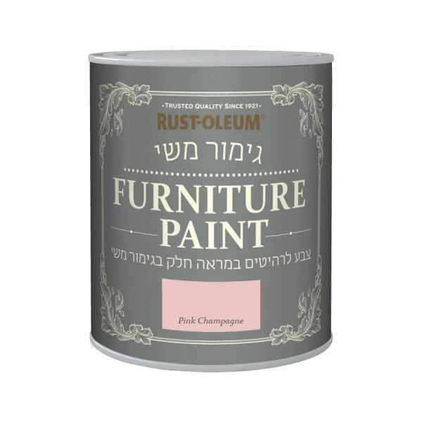 צבע לרהיטים בגימור משי 1 ליטר pink champange