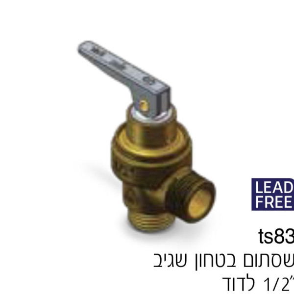 שסתום בטחון שגיב 1/2 לדוד